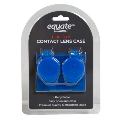 Equate Contacts Case 1 Pack Flip Top