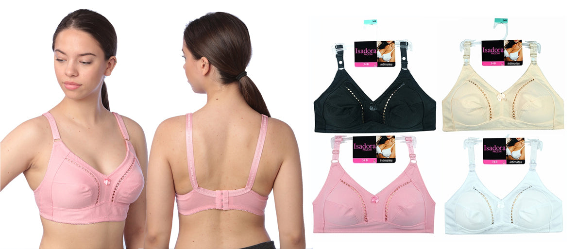 Women's Nonpadded Minimizer Bras w/ Lattice Trim - Full Figure Sizes 36C-42DD