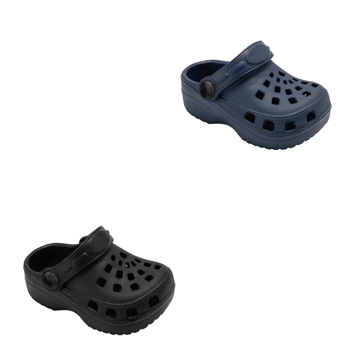 Toddler Boy's EVA Vented Bubble Clogs w/ Adjustable Heel Strap - Assorted Colors