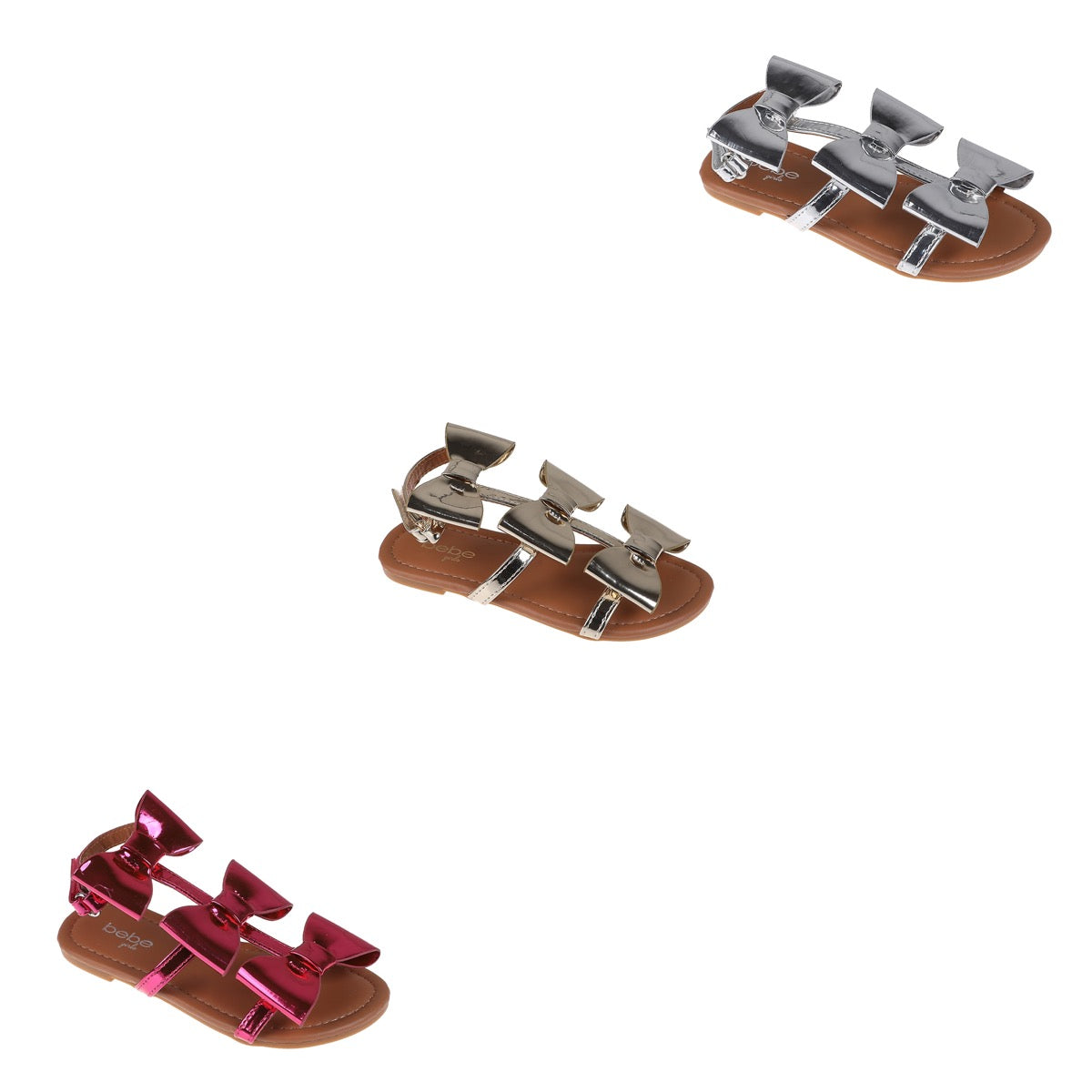 Bebe Girl's Gladiator Sandals w/ Large Fashion Bow - Choose Your Size(s)