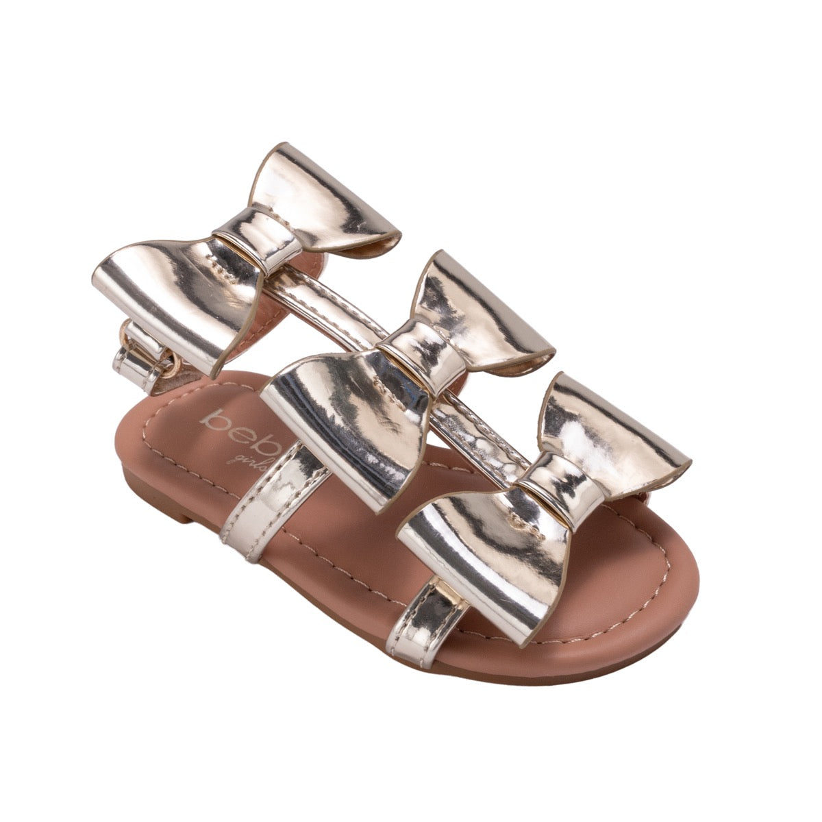 Bebe Girl's Gladiator Sandals w/ Oversized Bows