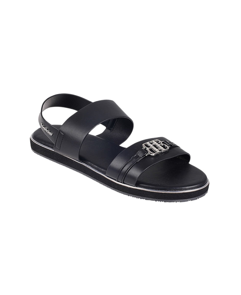 Bebe Women's Strap Sandals w/ Double B Rhinestones