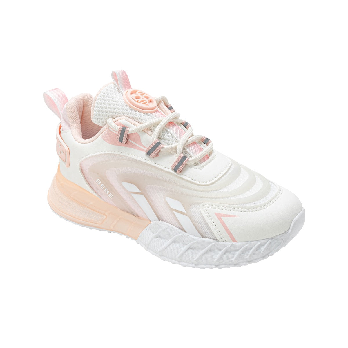 Bebe Girl's Running Sneakers w/ Bebe Rubber Medallion