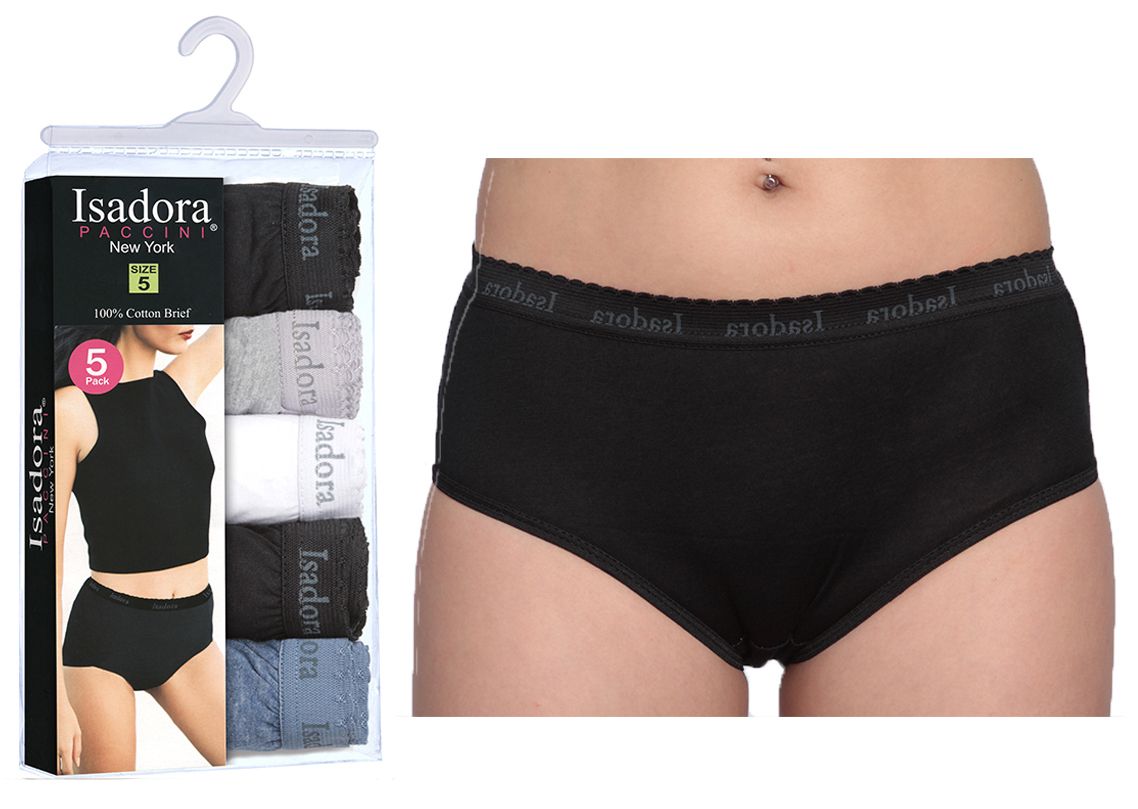 Women's Briefs - Neutral Tones - 5-Packs - Plus Size