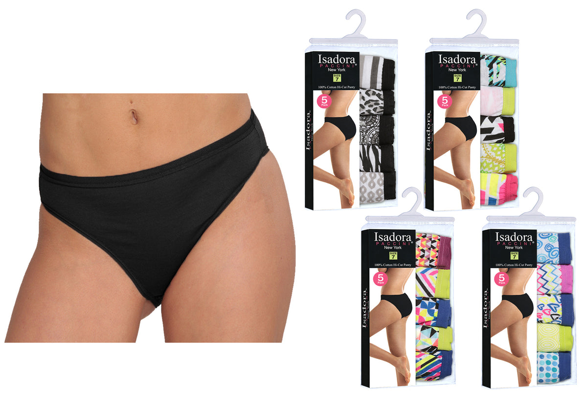 Women's Panties - Assorted Styles - 5-Packs - Size 5-7