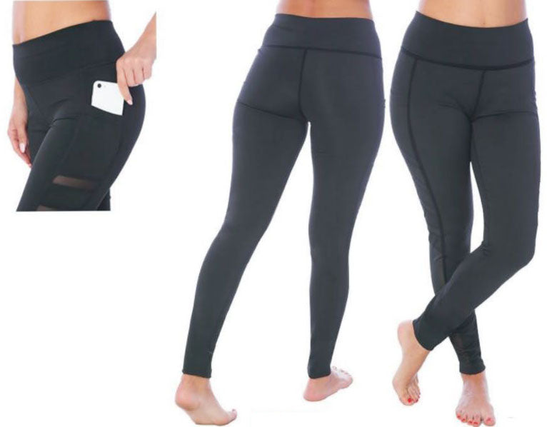 Women's Performance Sport Leggings w/ Side Pocket - Sizes Small-2XL