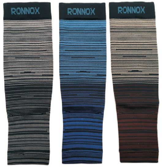 Men's Compression Tube Socks - Sizes Small-XL - Ombre Soft Tone Stripes