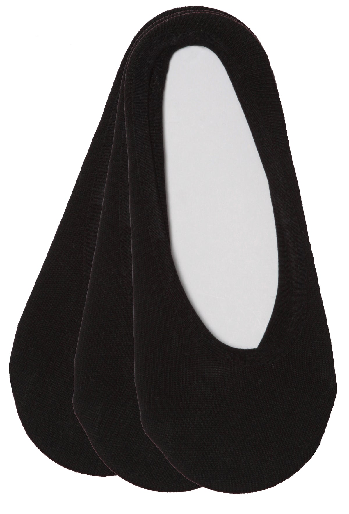 Women's Ped Socks - Black - 3-Packs - Size 9-11