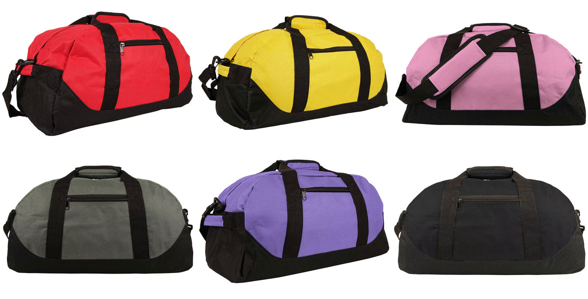 18" Duffle Bags w/ Zippered Side Pockets
