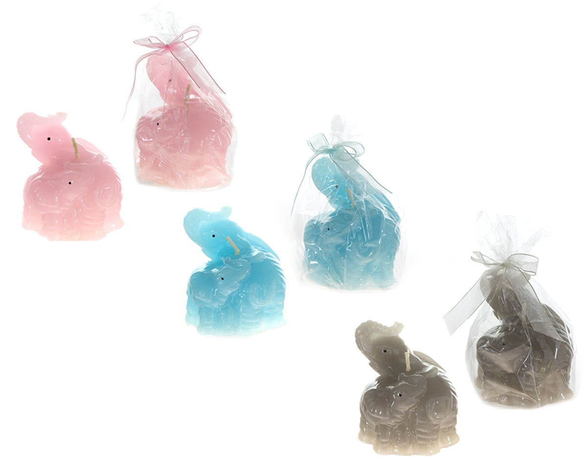 Baby & Mommy Elephant Candles - Choose Your Color(s)