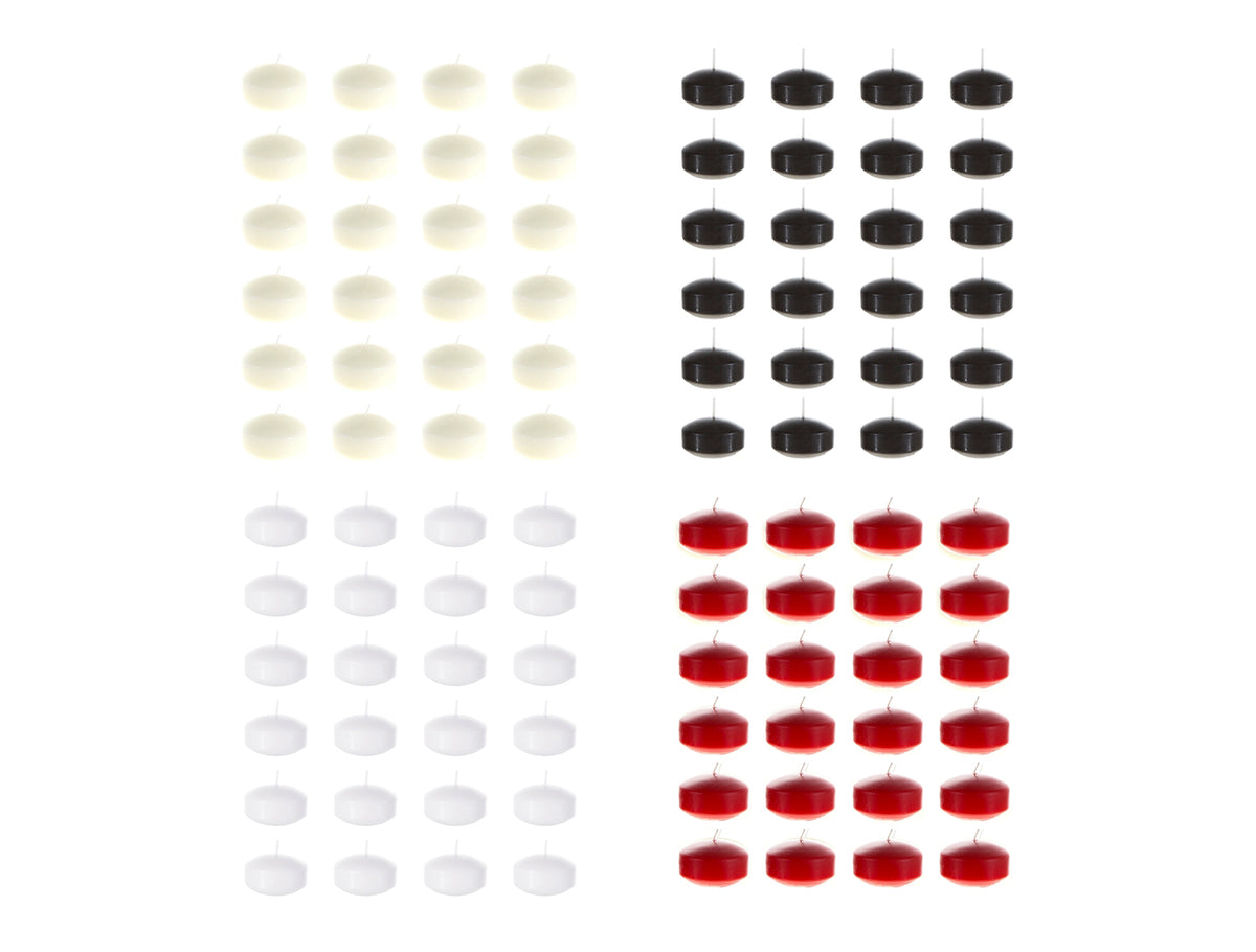 8-Hour 2" Unscented Floating Disc Candles - Choose Your Color(s)