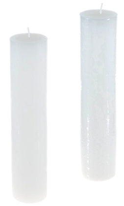 2"x9" Round Unscented Pillar Candle