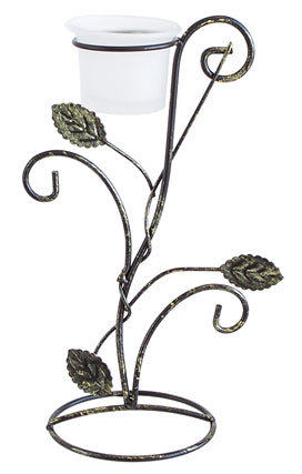 Votive Metal Leaf Candle Holder