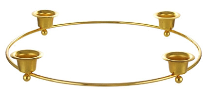 10.75" Wreath Taper Metal Candle Holder