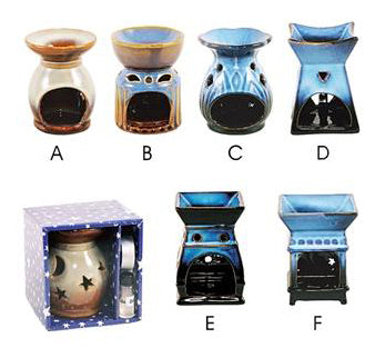 4" Oil Burner w/ 1 Bottle of Oil - Asst