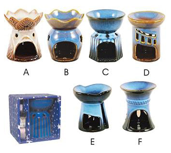 4" Oil Burner w/ 1 Bottle of Oil - Asst