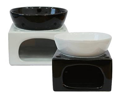 3" Ying and Yang Bowl Design Oil Burner - Asst