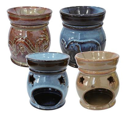 4" Animal Print Design Oil Burner - Asst