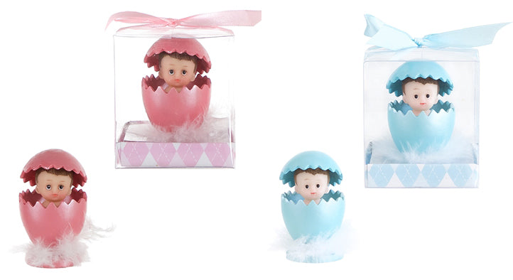 Baby Inside Egg Shell Poly Resin