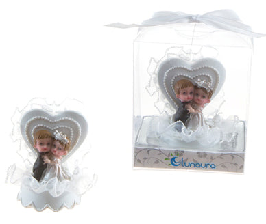 Baby Wedding Couple Cake Topper Poly Resin