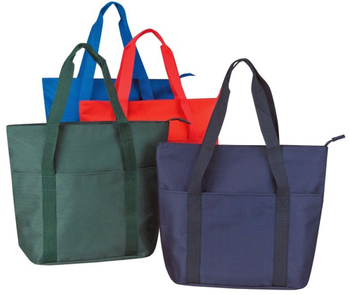 20" Tote Bag w/Front Zipper