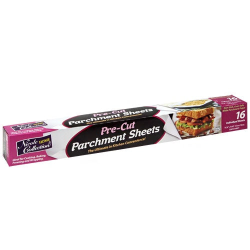 Pre-Cut Parchment Paper Sheets 16-Packs - Nicole Home Collection