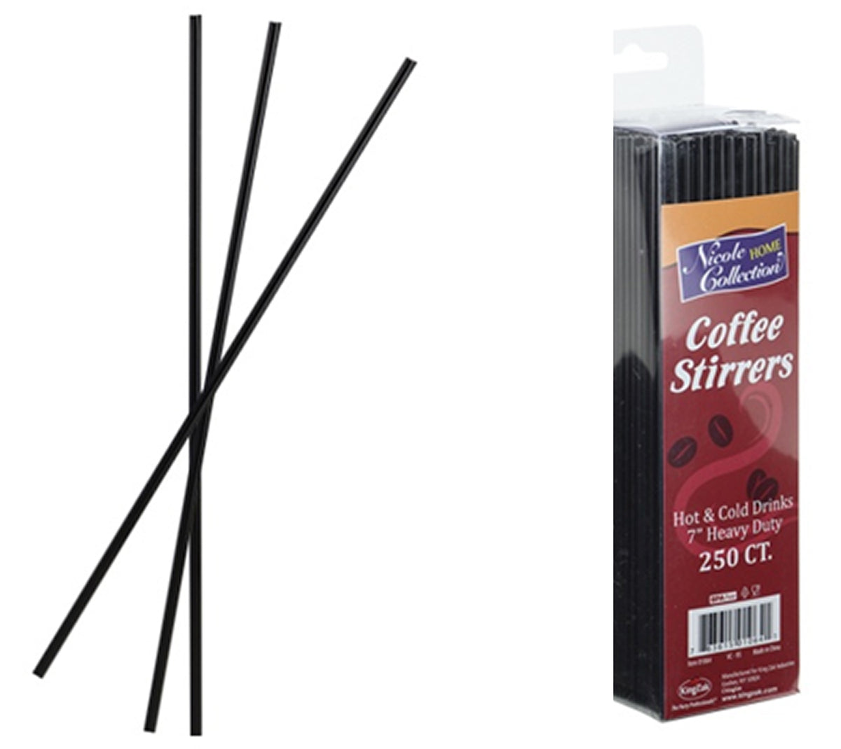 Heavy Duty Coffee Stirrer - 250-Packs - Boxed - Nicole Home Collection