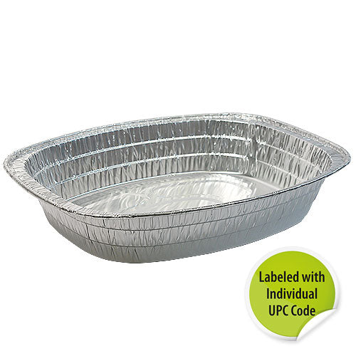 Aluminum Oval Roaster Extra Large - Individually Labeled w/ Upc - Nicole Home Collection