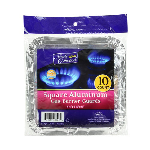 Aluminum Large Square Gas Burner Guard - Nicole Home Collection