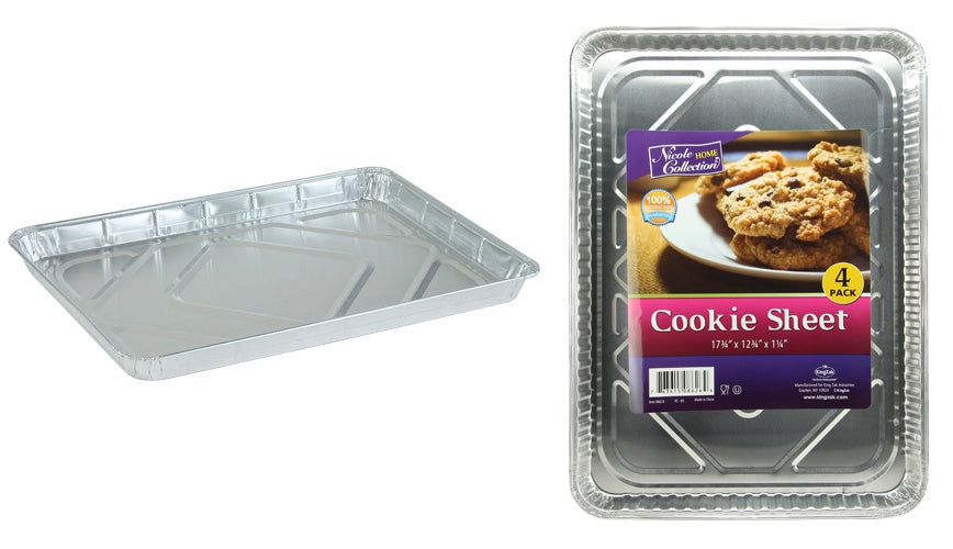 Banded - Aluminum Half Size Cookie Sheet - 4-Packs - Nicole Home Collection