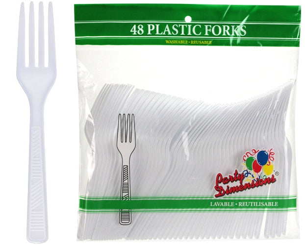 White Fork 48-Packs - Party Dimensions
