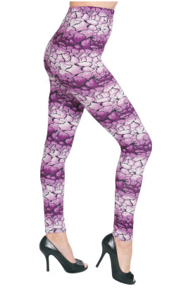 Women's Fashion Leggings - Snakeskin Print