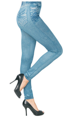 Women's Jean Leggings - Blue Jeggings