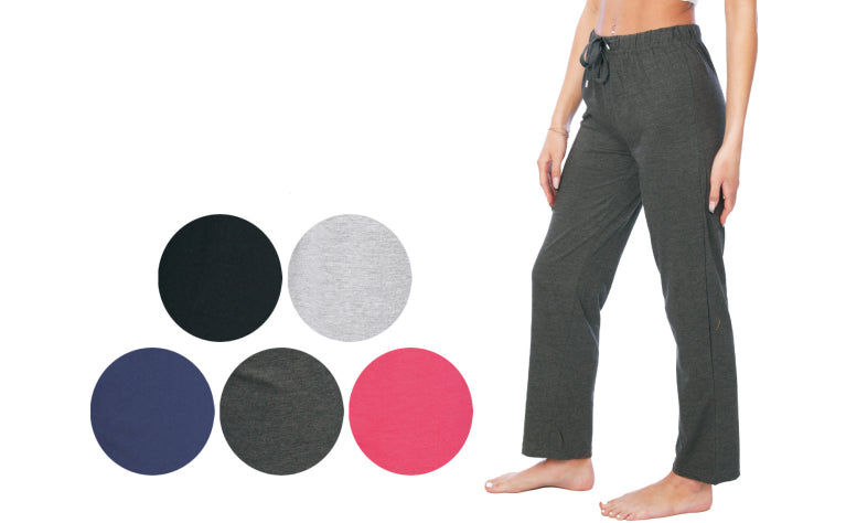Women's Printed Pajama Pants - Solid Colors