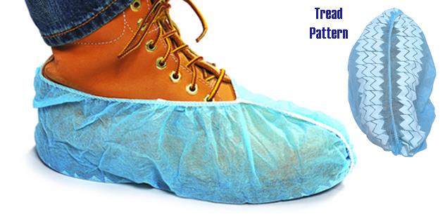 Non-Skid Disposable Shoe Covers (Polyproylene) - Size: Large