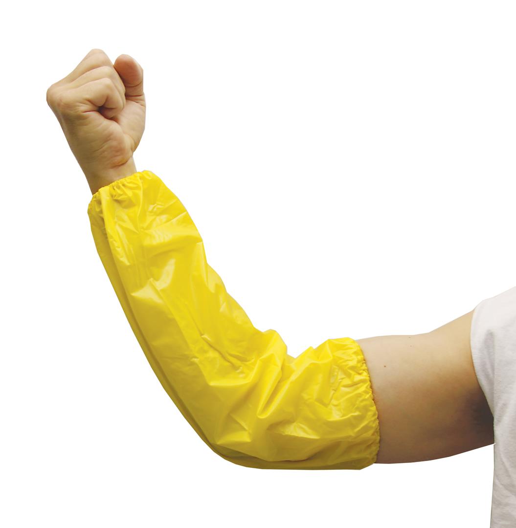 18" Disposable Vinyl Sleeves - Yellow