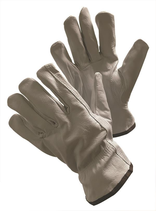Jersey Lined Goat Skin Driver Gloves w/ Keystone Thumb - Size: Small
