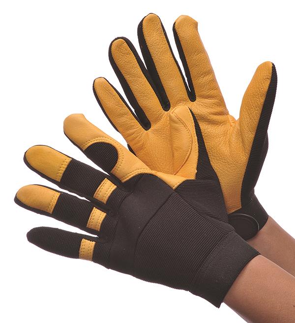 Deer Skin Mechanic Gloves - Size: Medium