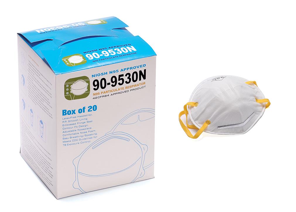 N95 Particulate Respirators w/ Elastic Straps