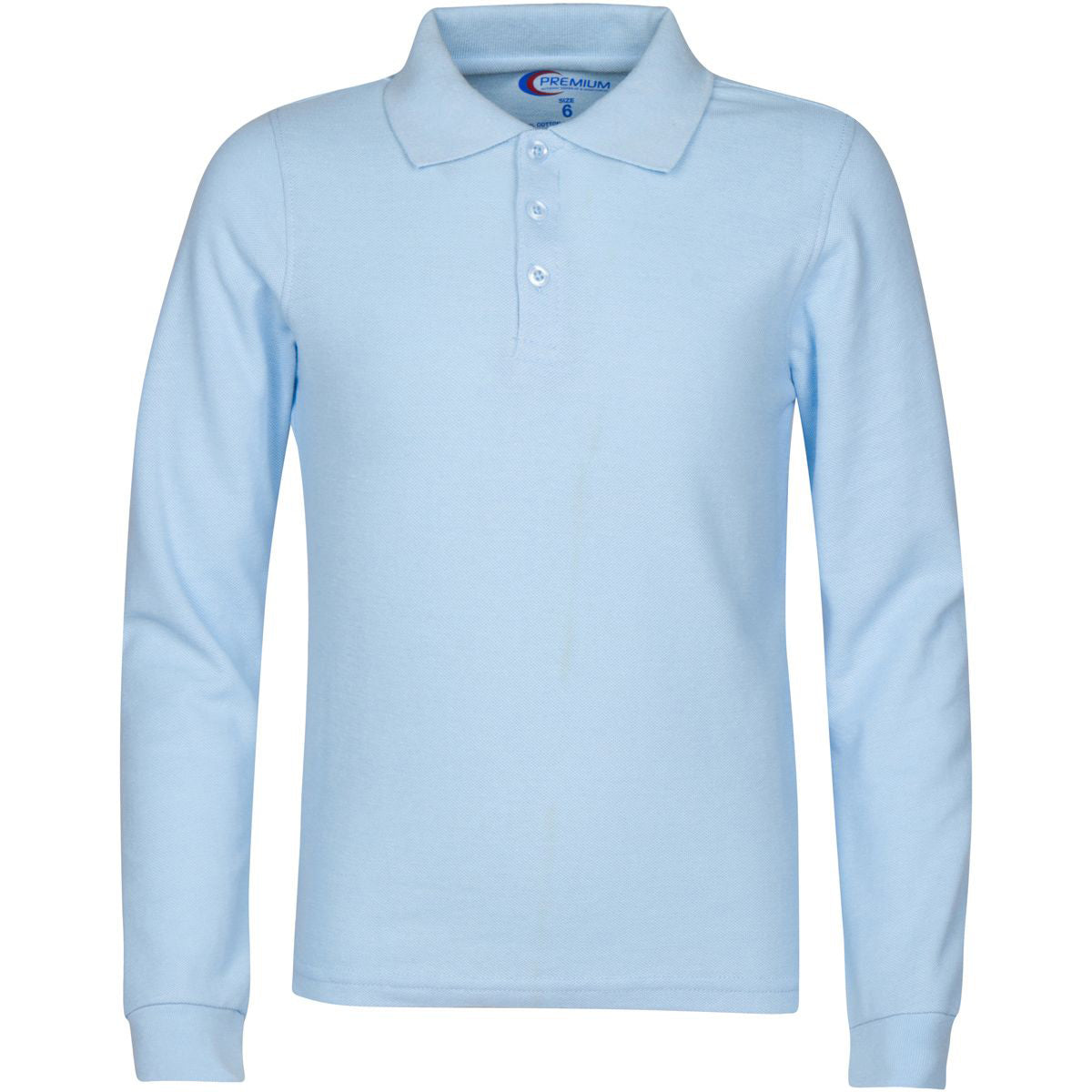 Boy's School Uniform Long-Sleeve Shirts - Light Blue - Choose Your Sizes (3/4-18/20)