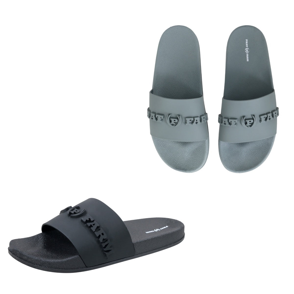 Men's Barbados Slide Sandals w/ Embroidered Phat Farm Logo - Choose Your Color(s)