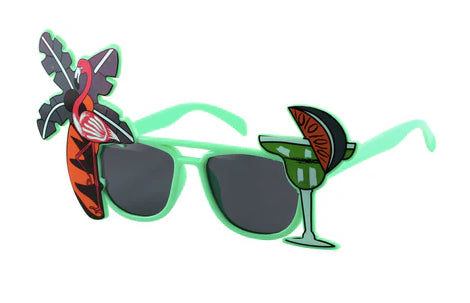 Palm Trees & Tropical Drink Novelty Party Glasses