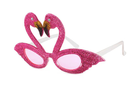 Embroidered Glitter Swan Novelty Party Glasses