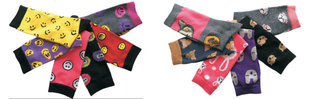 Women's Plus Size Crew Novelty Socks - Emoji & Animal Print - 6-Pair Packs - Size 10-13