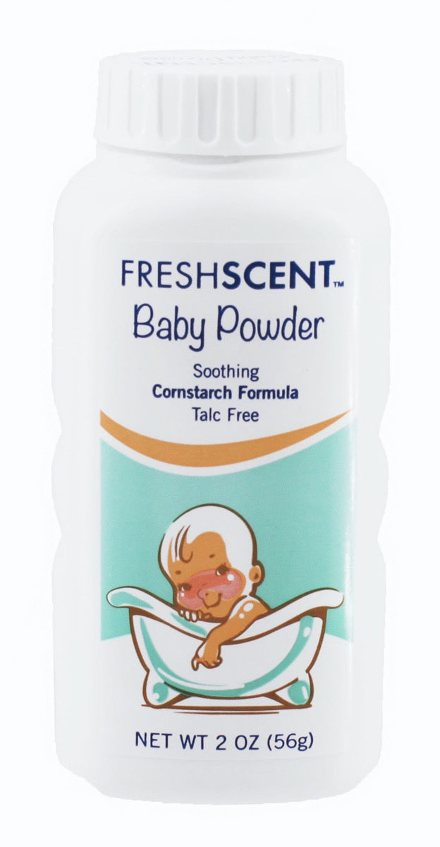 Freshscent 2 oz. Talc-Free Baby Powder Soothing Cornstarch Formula