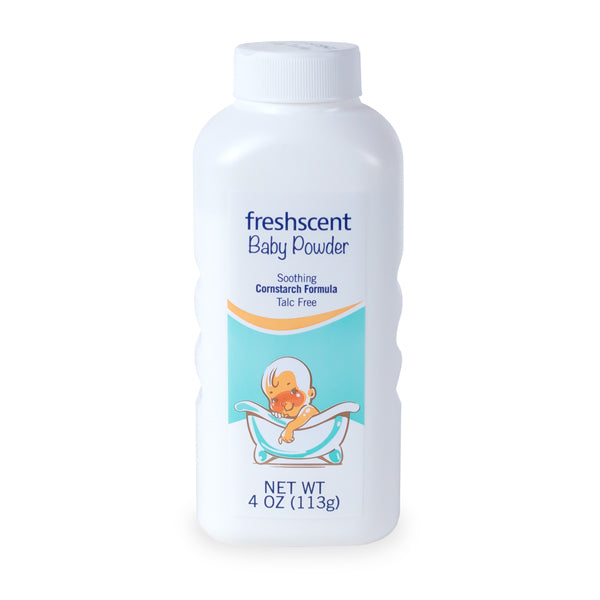 Freshscent 4 oz. Talc-Free Baby Powder Soothing Cornstarch Formula