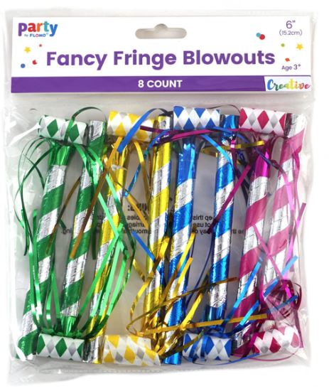 Fancy Fringe Blowouts - Assorted Colors - 8-Pack