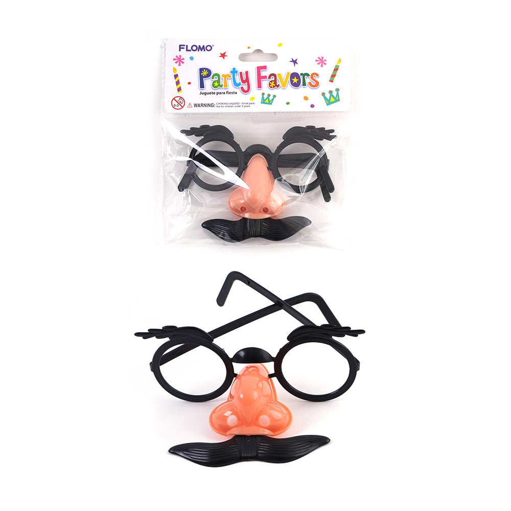 Novelty Nose & Mustache Glasses - 2-Packs