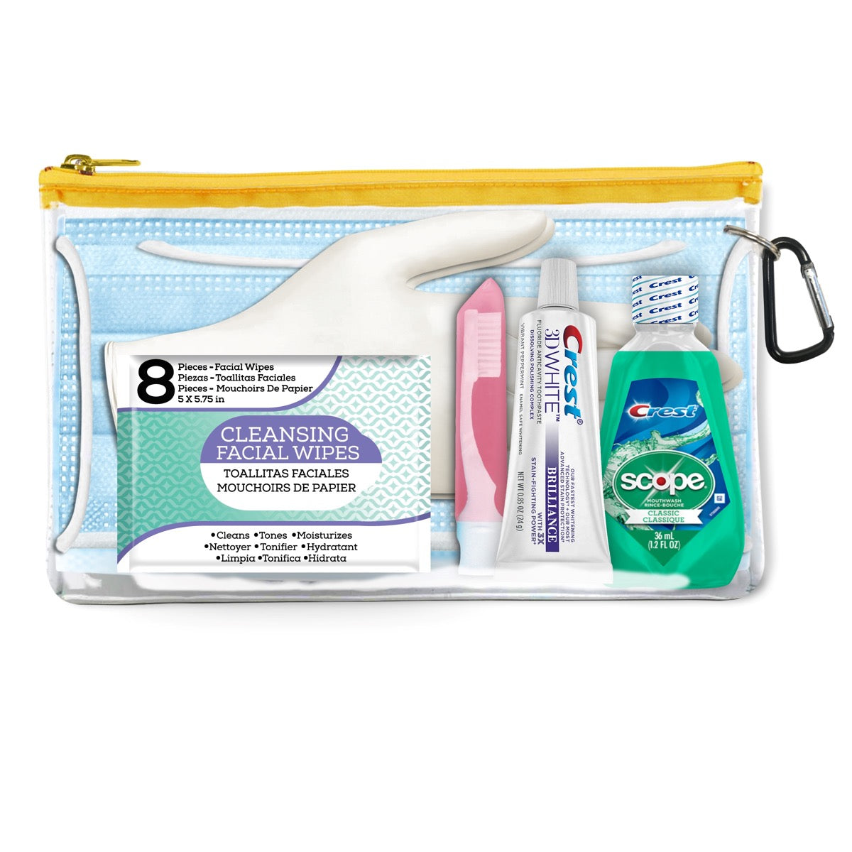 Personal Protection Stay Safe Germ Pervention Hygiene Travel Kit