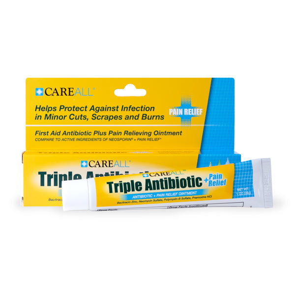1 oz. CareALL Triple Antibiotic Ointment Plus Pain Relief (NBE Neosporin Plus)